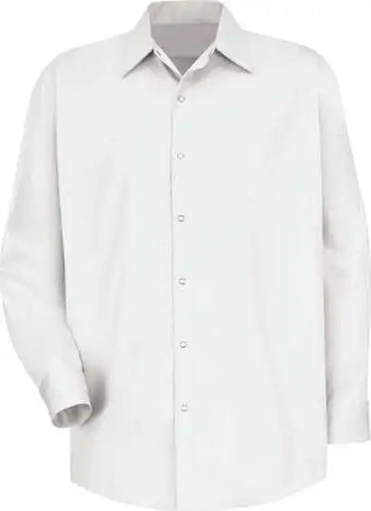 Red Kap Sc16 Long Sleeve Specialized Cotton Work Shirt White