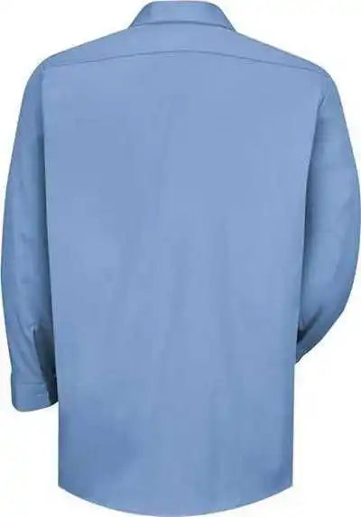 Red Kap Sc16l Long Sleeve Specialized Cotton Work Shirt Sizes - Light Blue