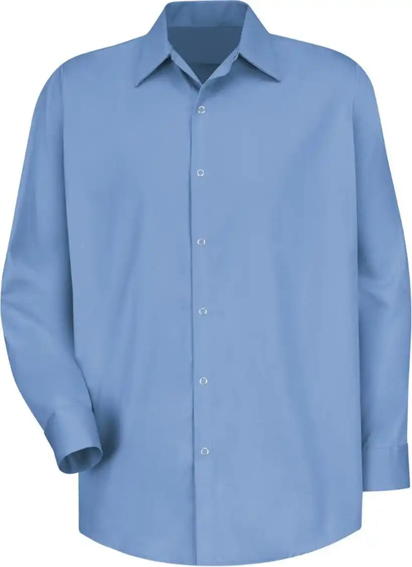 Red Kap Sc16t Long Sleeve Specialized Cotton Work Shirt - Tall Sizes - Light Blue - Lt