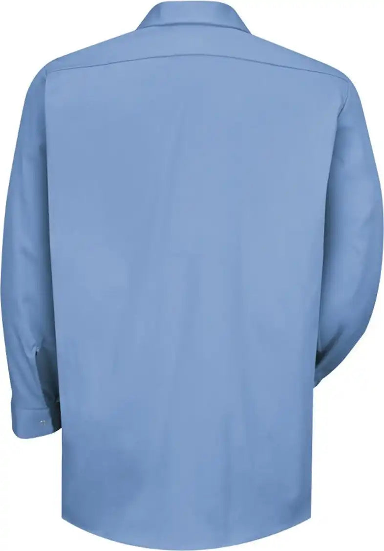 Red Kap Sc16t Long Sleeve Specialized Cotton Work Shirt - Tall Sizes - Light Blue - Lt