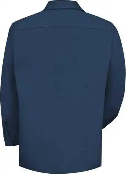 Red Kap Sc30l Long Sleeve Uniform Shirt Size Navy