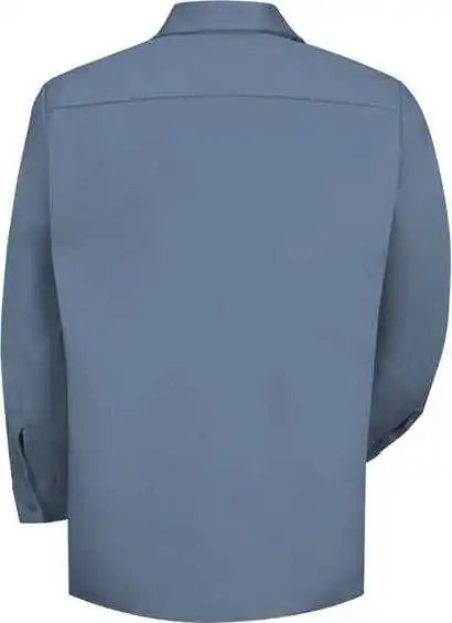 Red Kap Sc30l Long Sleeve Uniform Shirt Size - Postman Blue