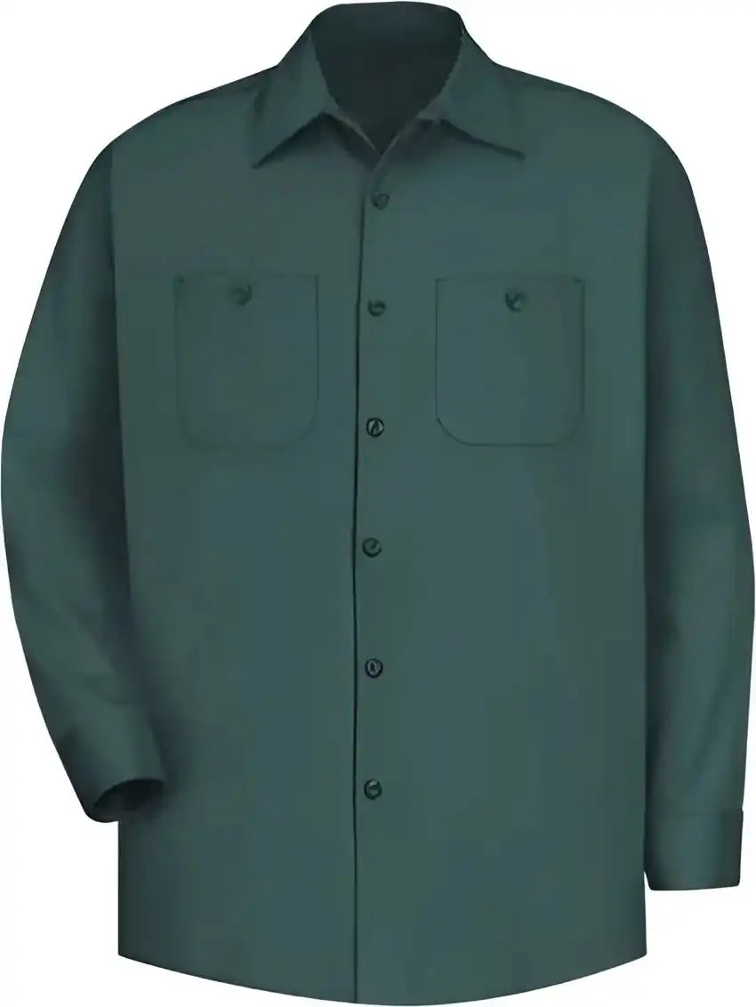 Red Kap Sc30l Long Sleeve Uniform Shirt Size Spruce Green