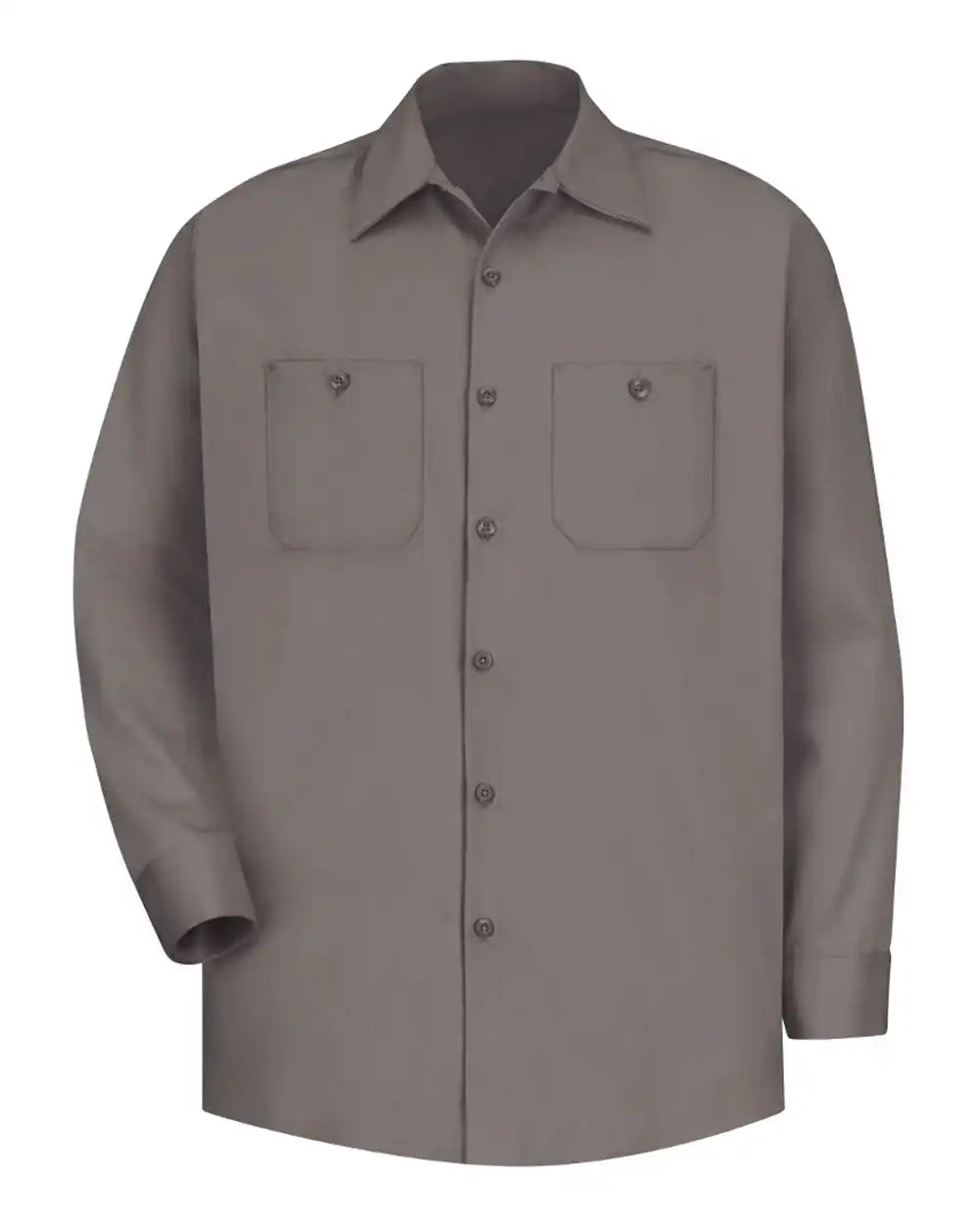 Red Kap Sc30t Cotton Long Sleeve Uniform Shirt - Tall Sizes - Graphite Grey - m