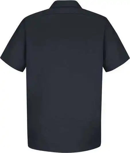 Red Kap Sc40 Cotton Short Sleeve Uniform Shirt Dark Navy