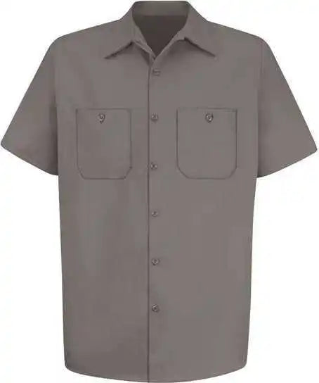 Red Kap Sc40 Cotton Short Sleeve Uniform Shirt Graphite
