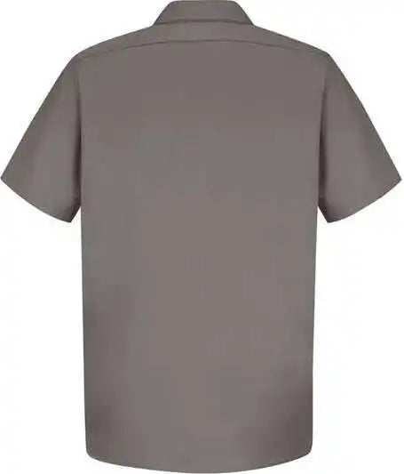 Red Kap Sc40 Cotton Short Sleeve Uniform Shirt Graphite