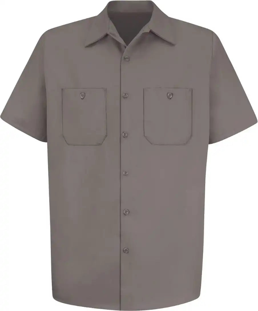 Red Kap Sc40 Cotton Short Sleeve Uniform Shirt - Graphite - s