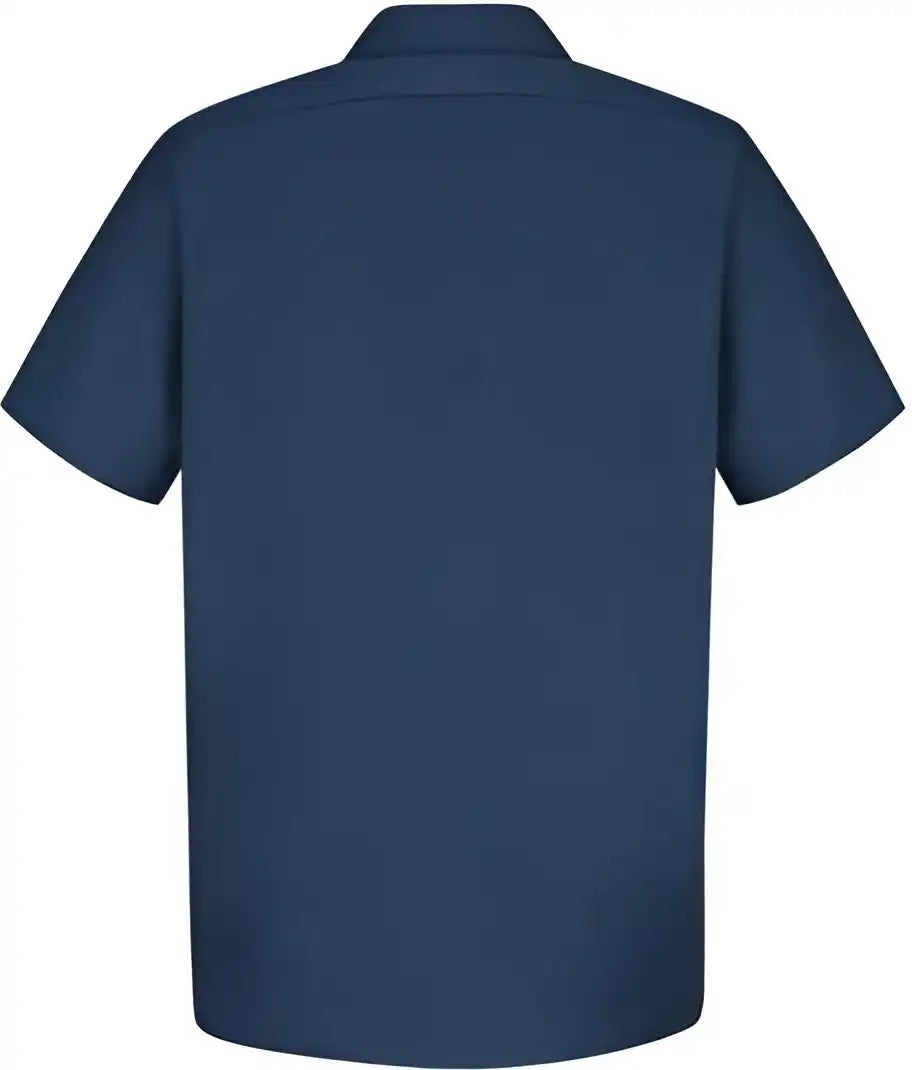 Red Kap Sc40 Cotton Short Sleeve Uniform Shirt Navy