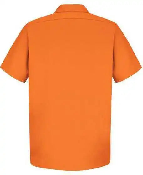 Red Kap Sc40 Cotton Short Sleeve Uniform Shirt - Orange