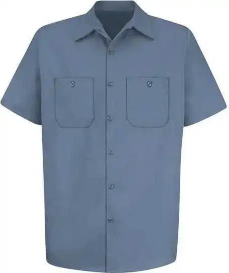 Red Kap Sc40 Cotton Short Sleeve Uniform Shirt - Postman Blue