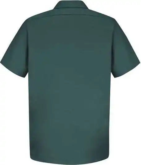 Red Kap Sc40 Cotton Short Sleeve Uniform Shirt Spruce Green