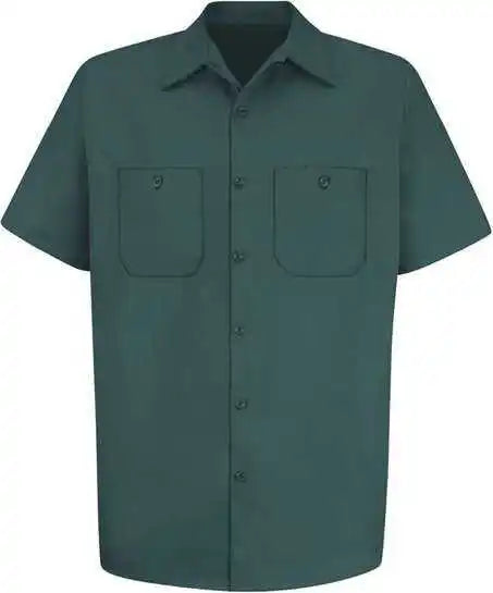 Red Kap Sc40 Cotton Short Sleeve Uniform Shirt - Spruce Green