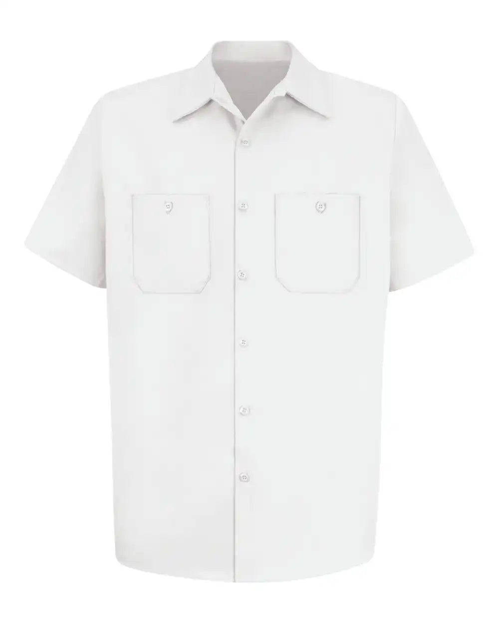 Red Kap Sc40 Cotton Short Sleeve Uniform Shirt - White - s