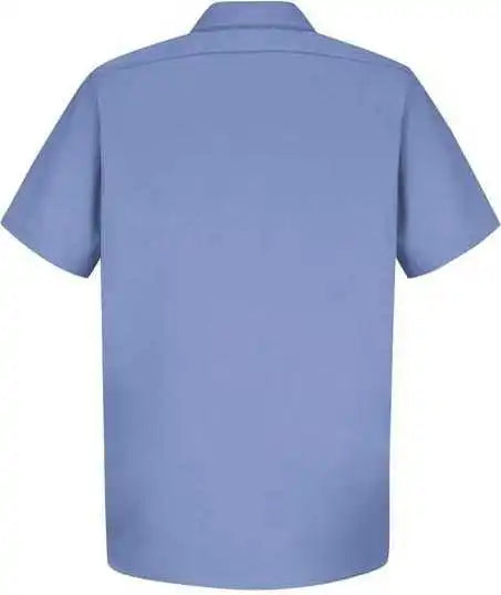 Red Kap Sc40l Short Sleeve Uniform Shirt Tall Sizes Light Blue