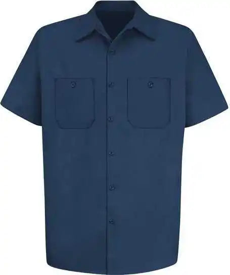 Red Kap Sc40l Short Sleeve Uniform Shirt Tall Sizes Navy