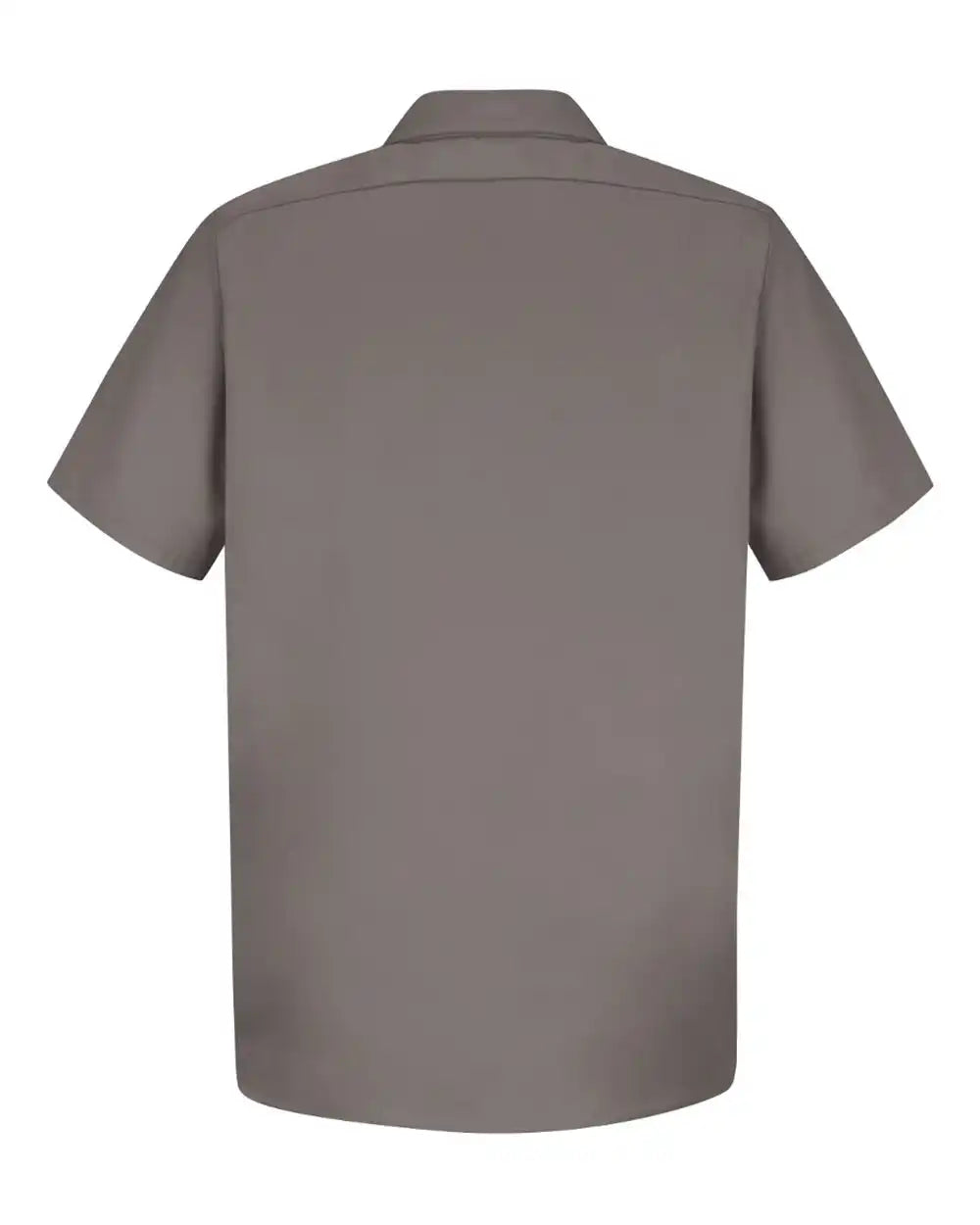 Red Kap Sc40t Cotton Short Sleeve Uniform Shirt - Tall Sizes - Graphite Grey - Lt