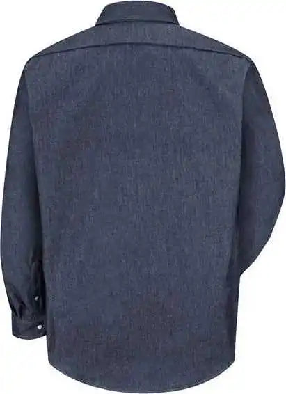 Red Kap Sd78l Deluxe Denim Long Sleeve Shirt Sizes
