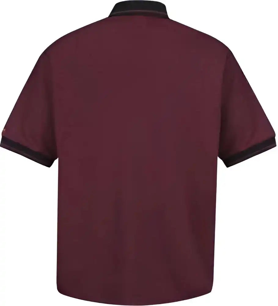 Red Kap Sk52 Performance Knit Twill Shirt Br Burgundy Black