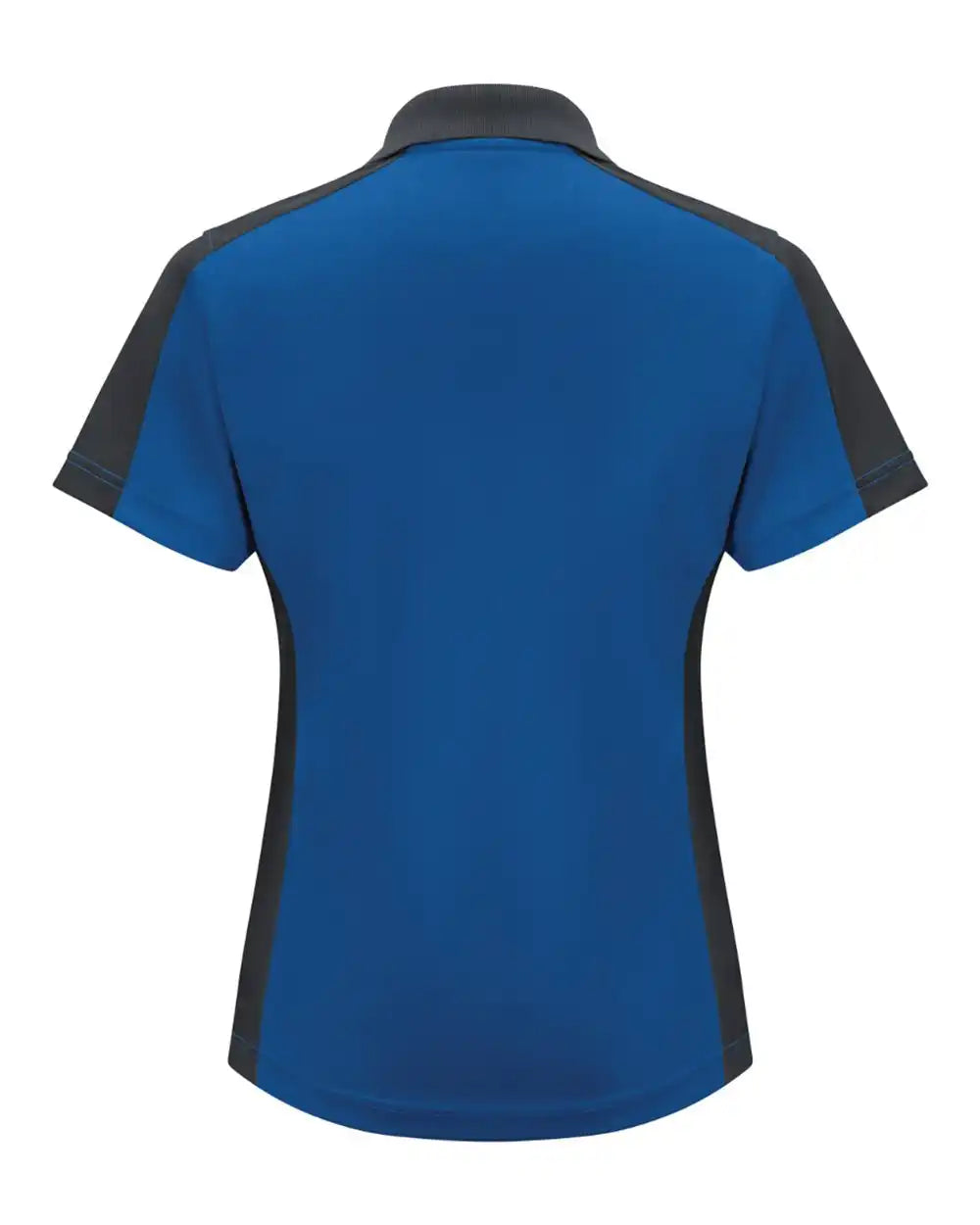 Red Kap Sk53 Women’s Short Sleeve Performance Knit Two-tone Polo - Royal Blue Charcoal - Blue/ / Xs