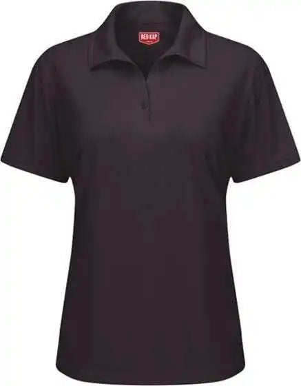 Red Kap Sk91 Women’s Performance Knit Flex Series Pro Polo Black