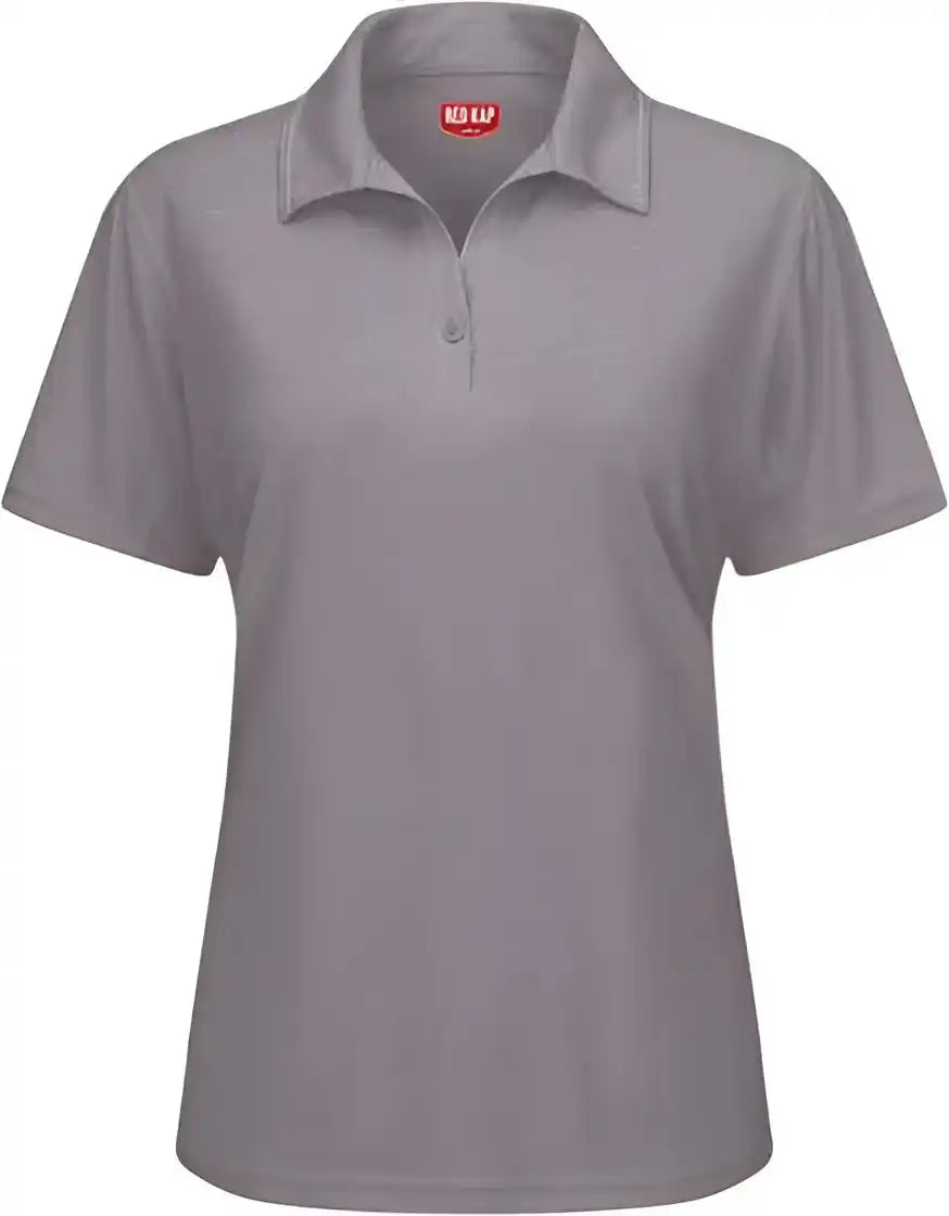 Red Kap Sk91 Women’s Performance Knit Flex Series Pro Polo Gray