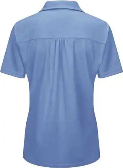 Red Kap Sk91 Women’s Performance Knit Flex Series Pro Polo Medium Blue