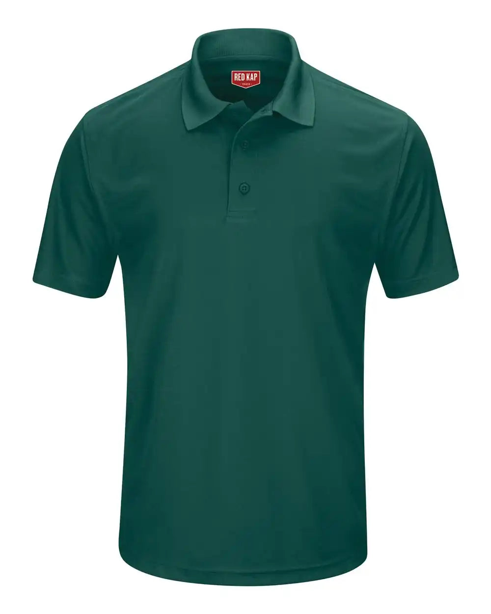 Red Kap Sk96 Short Sleeve Performance Knit Pocketless Core Polo - Hunter Green - s
