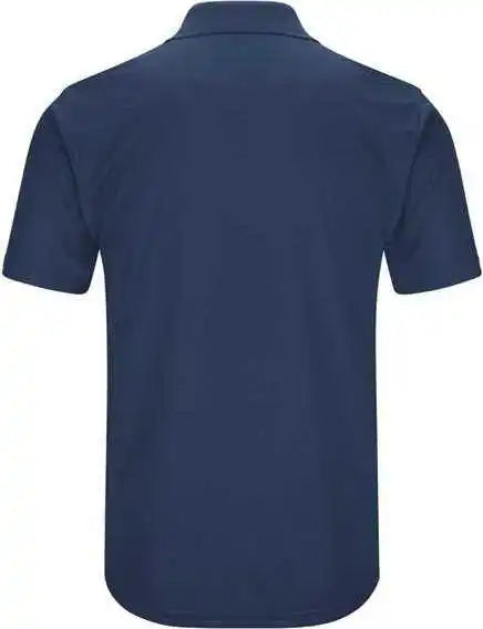 Red Kap Sk96 Short Sleeve Performance Knit Pocketless Core Polo Navy