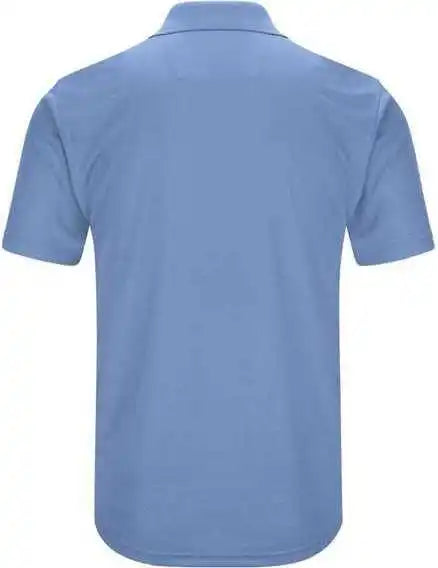 Red Kap Sk96 Short Sleeve Performance Knit Pocketless Core Polo Medium Blue