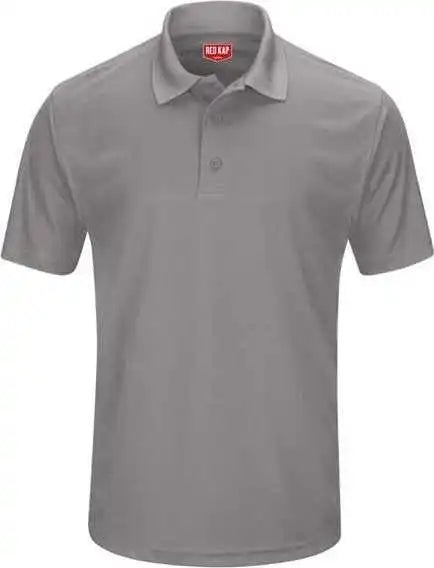 Red Kap Sk96 Short Sleeve Performance Knit Pocketless Core Polo - Gy-gray