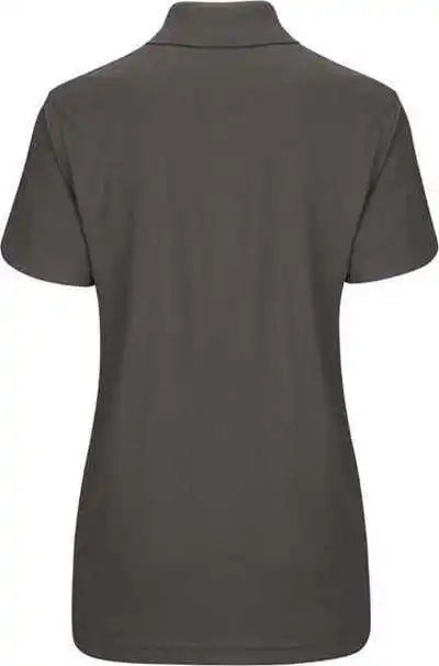 Red Kap Sk97 Women’s Short Sleeve Performance Knit Pocketless Core Polo Charcoal