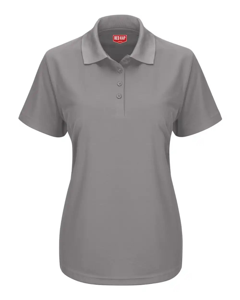 Red Kap Sk97 Women’s Short Sleeve Performance Knit Pocketless Core Polo - Grey - Xs