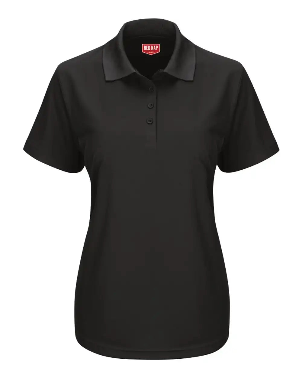 Red Kap Sk97 Women’s Short Sleeve Performance Knit Pocketless Core Polo - Black - s