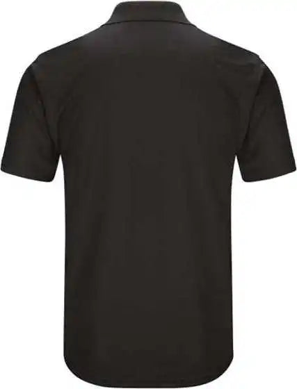 Red Kap Sk98 Short Sleeve Performance Knit Pocket Polo Black