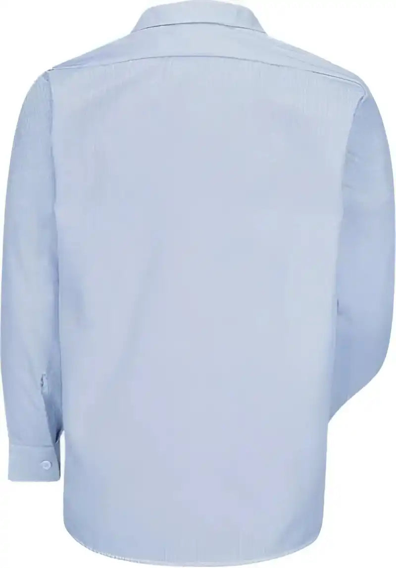 Red Kap Sl10 Industrial Stripe Work Shirt - Wb-blue White