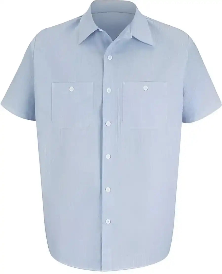 Red Kap Sl20 Industrial Stripe Work Shirt Blue White
