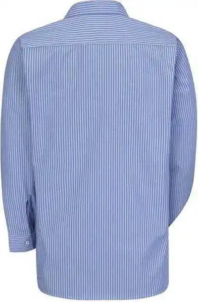 Red Kap Sp10 Premium Long Sleeve Work Shirt - Bw-gm Blue White