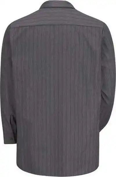 Red Kap Sp10 Premium Long Sleeve Work Shirt Charcoal Blue White Stripe