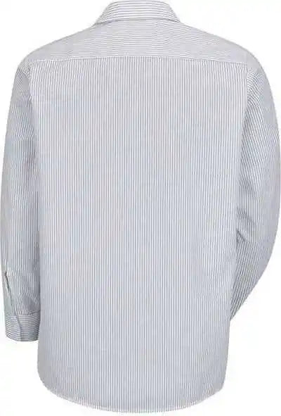 Red Kap Sp10 Premium Long Sleeve Work Shirt - Cw-white Charcoal