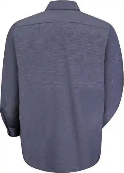 Red Kap Sp10 Premium Long Sleeve Work Shirt Ex Blue Charcoal