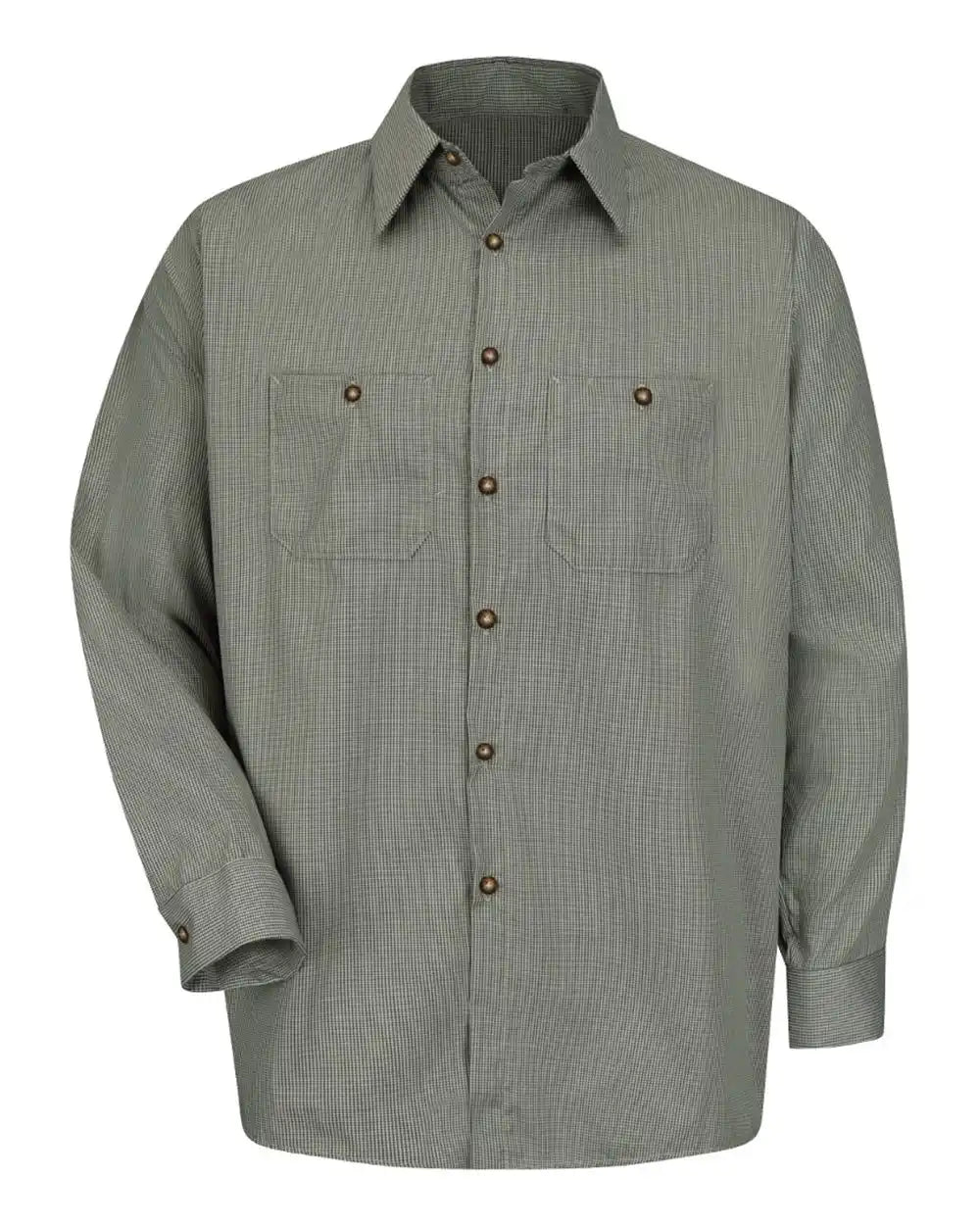 Red Kap Sp10 Premium Long Sleeve Work Shirt - Hk-hunter Green Khaki - Hk-hunter Green/ / s