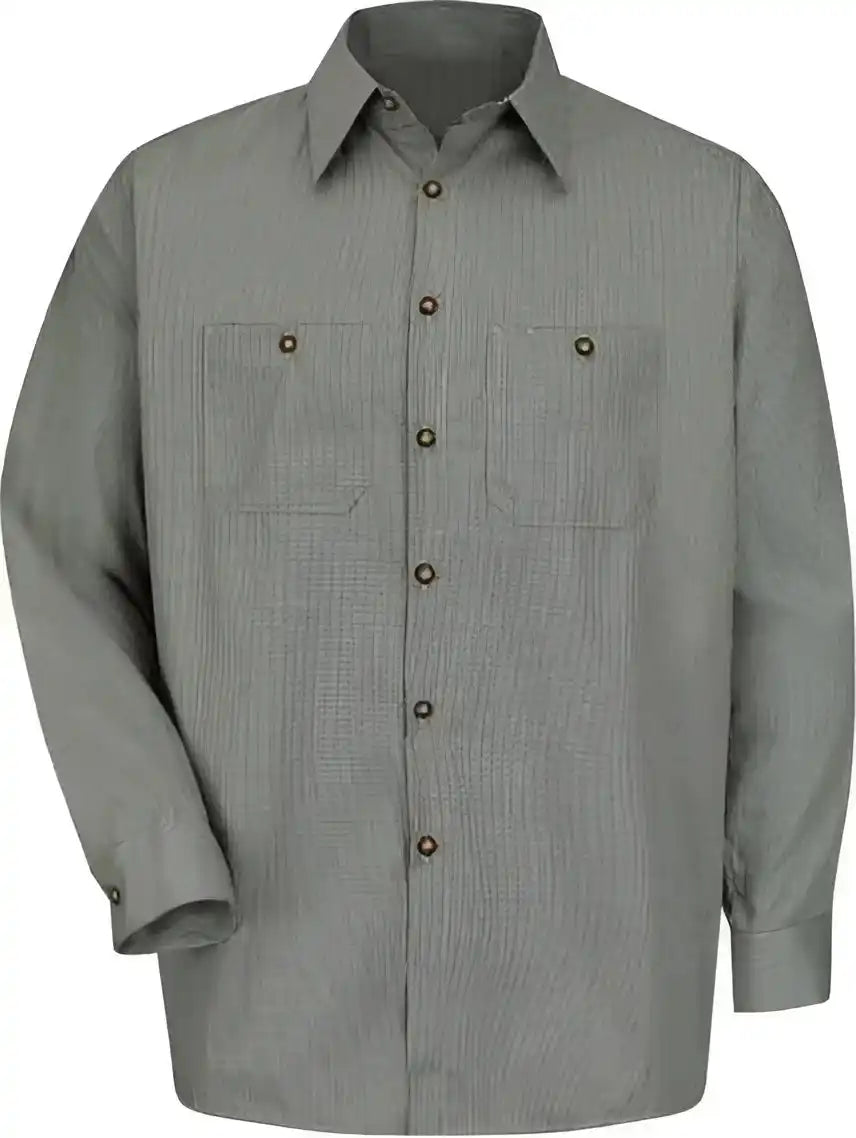 Red Kap Sp10 Premium Long Sleeve Work Shirt Hk Hunter Green Khaki