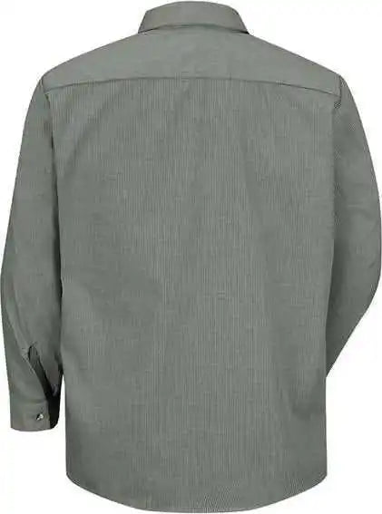 Red Kap Sp10l Premium Long Sleeve Work Shirt Sizes - Hk-hunter Green Khaki