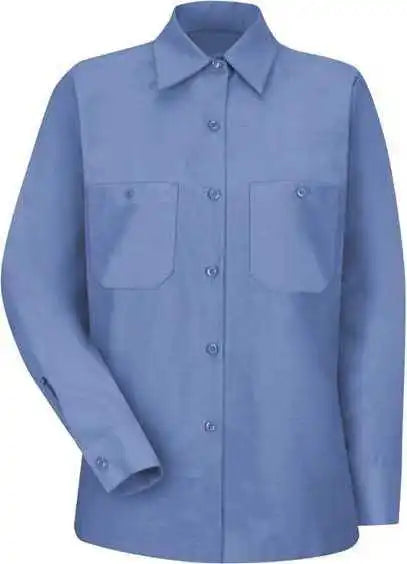 Red Kap Sp13 Women’s Industrial Work Shirt Petrol Blue