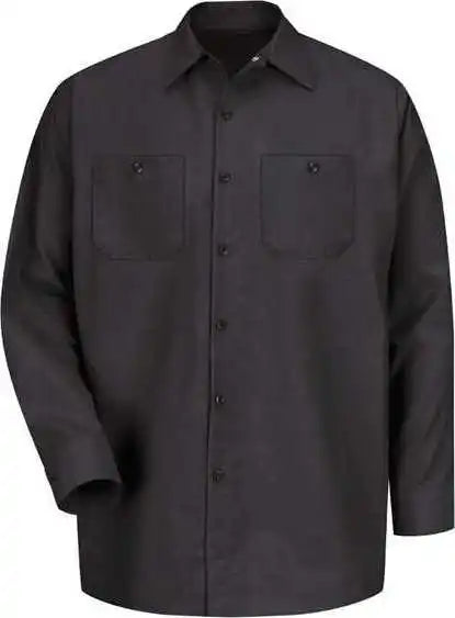 Red Kap Sp14 Industrial Long Sleeve Work Shirt Black