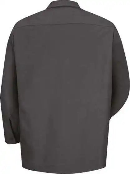 Red Kap Sp14 Industrial Long Sleeve Work Shirt Charcoal