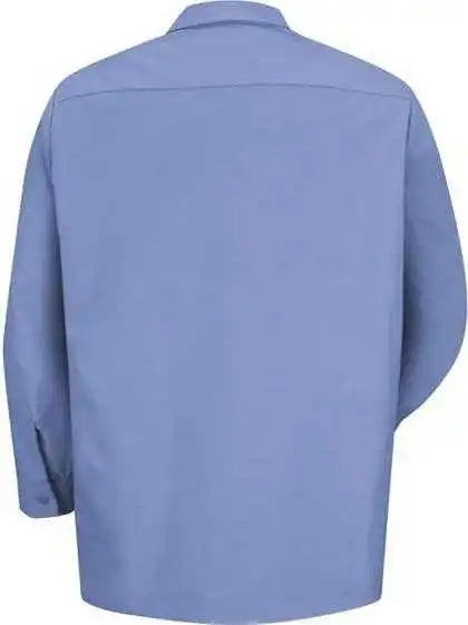 Red Kap Sp14 Industrial Long Sleeve Work Shirt Light Blue