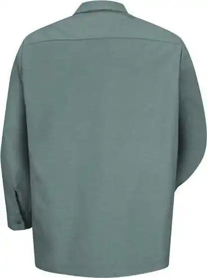Red Kap Sp14 Industrial Long Sleeve Work Shirt Light Green