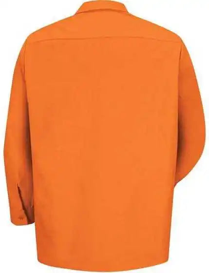 Red Kap Sp14 Industrial Long Sleeve Work Shirt Orange
